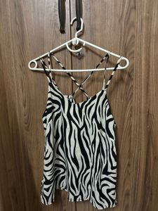 Zebra Print Camisole Top