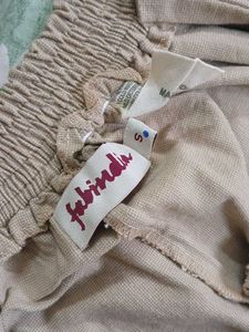 Beige straight Pants
