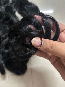 Wavy Black Nylon Hair Extensions