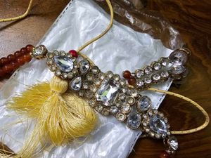 Designer Kundan &amp; Pearl necklace