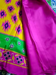 Green Crape Silk Saree