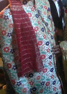 only 1 Time used Floral Sherwani