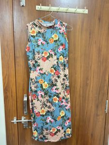 Vintage Floral Sleeveless Dress