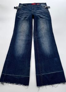 Y2K low rise wide leg jeans