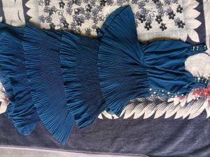 Stunning Teal Sequined one piece dress