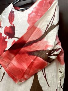 Floral Print Tunic Top…