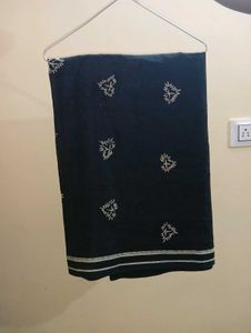 Black Saree With  Blouse
