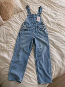 H&amp;M Light Wash Denim Overalls