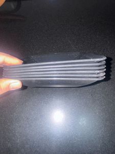 6pcs Black square plates
