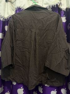 Project AJ 117 Brown Button-Up Shirt