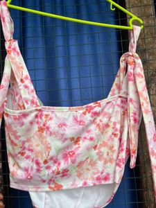 Floral Print Corset Top