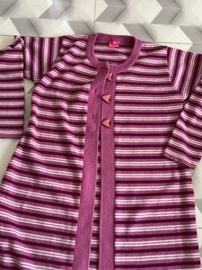 Striped Knit Cardigan