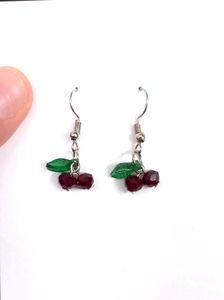 Trendy Handmade Cherry Earrings