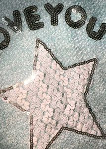 Sequin Star "I Love You" Tank Top