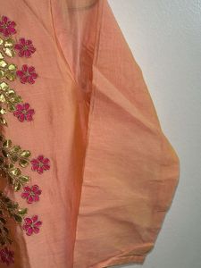 Embroidered Silk Kurta