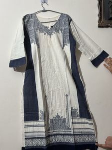 Stylish Printed Cotton Kurta