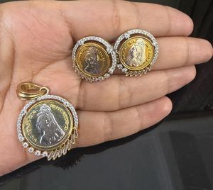 Victoria Coin Pendant & Earrings Set
