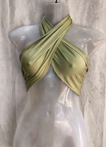 Halter Neck Twist Crop Top