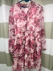 floral print  fit &amp; flare dress | Size : Xl