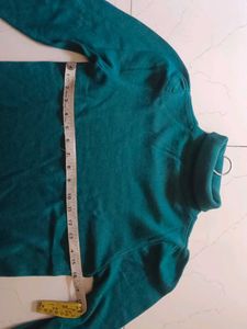 Teal Turtleneck Sweater