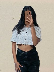 Floral Cropped Shirt
