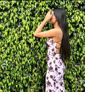 Elegant Floral Print Maxi Dress