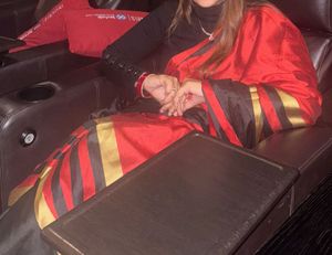 Elegant Red & Black Saree