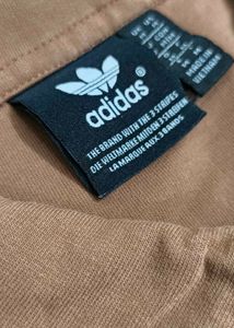 Adidas Brown 1/4 Zip Polo T-Shirt