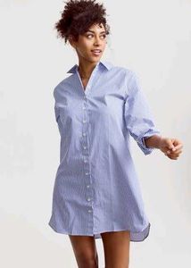Striped Shirt Dress