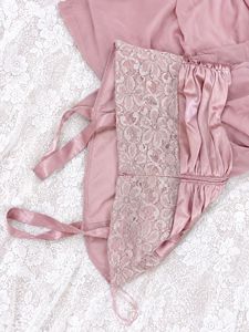 vintage pink lace tiered dress 💗
