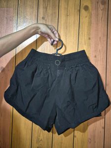 Stylish Black High-Waisted Shorts