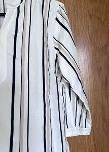 Striped V-Neck Tunic Top