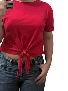 Mango | Knot Front Crop T-Shirt