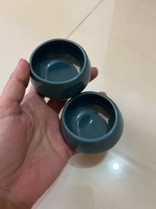 Ceramic mini bowl/ tealight candleholder (Set of 2