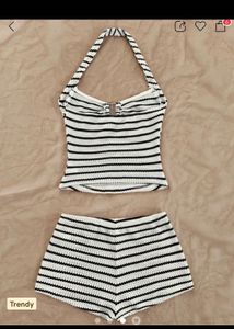 Striped Halter Set of 2