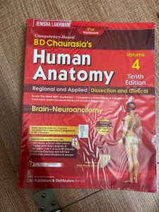 BD Chaurasia's Human Anatomy Vol 4 with workbook