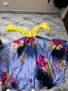 Vibrant Floral gown