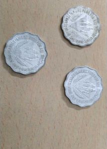 Old 10 paise' Food for all' coins