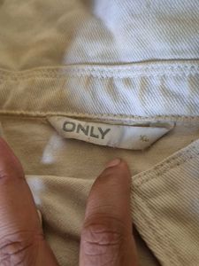 ONLY Beige Denim Jacket