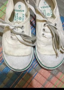 Classic White Canvas Sneakers