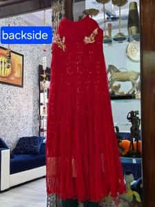 Elegant Red Ethnic Gown