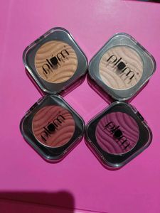 Combo Of 4 Plum Blushes &amp; Highlighters 2 Each