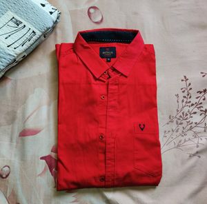 RED FULL SLEEVES SHIRT FOR MENS
