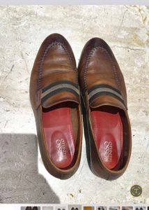 Men's Brown Leather Loafers