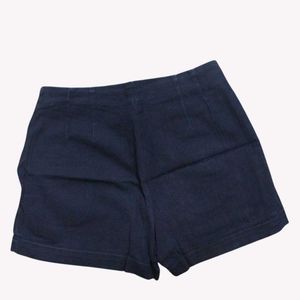 Navy Blue High-Waisted Shorts M