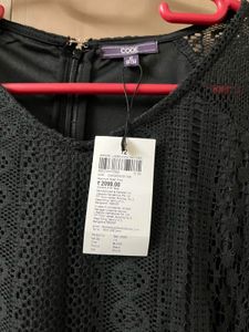 Code by Lifestyle Black Lace V-Neck Dress