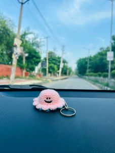 Cute Crochet Reversible Octopus Keychain
