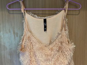 Fuzzy Baby-Pink Camisole Top