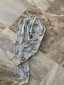 Cute Bear Print Pajama Pants