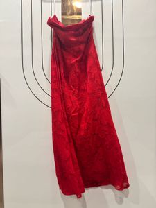 Stunning Red Lace Lehenga Skirt